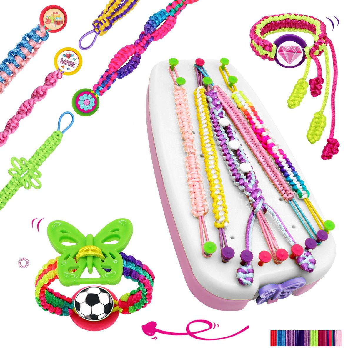 LUKOVEE - Kit Para Hacer Pulseras Amistad Juego Regalo Diy Para Niñas
