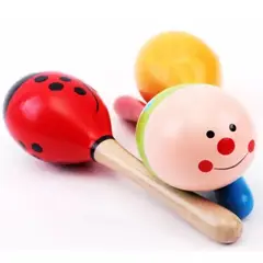 ARTIDIX - Maracas de madera 2 unidades diferentes diseños