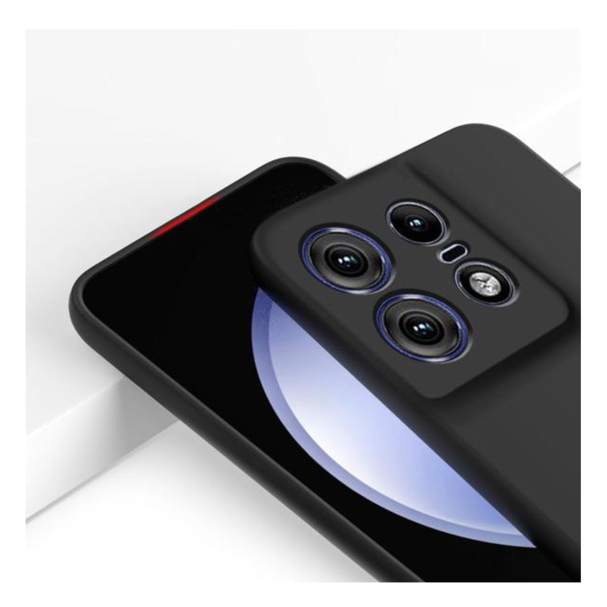 GENERICO - Carcasa Funda Color Para Motorola Edge 50 Pro - Negro