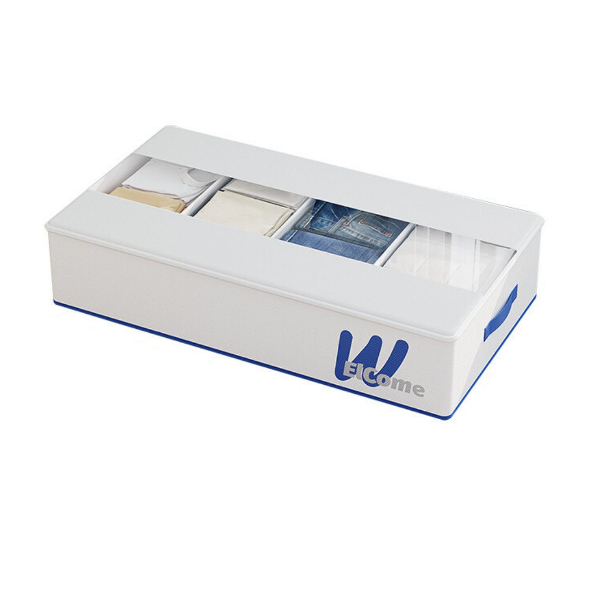 CRUSEC - Organizador De Ropa Plegable Bajo Cama 60x33CM Impermeable