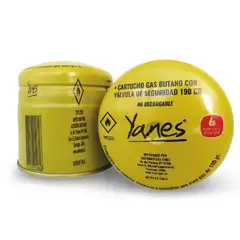 YANES - Cartucho Gas Butano Ul585671 190gr
