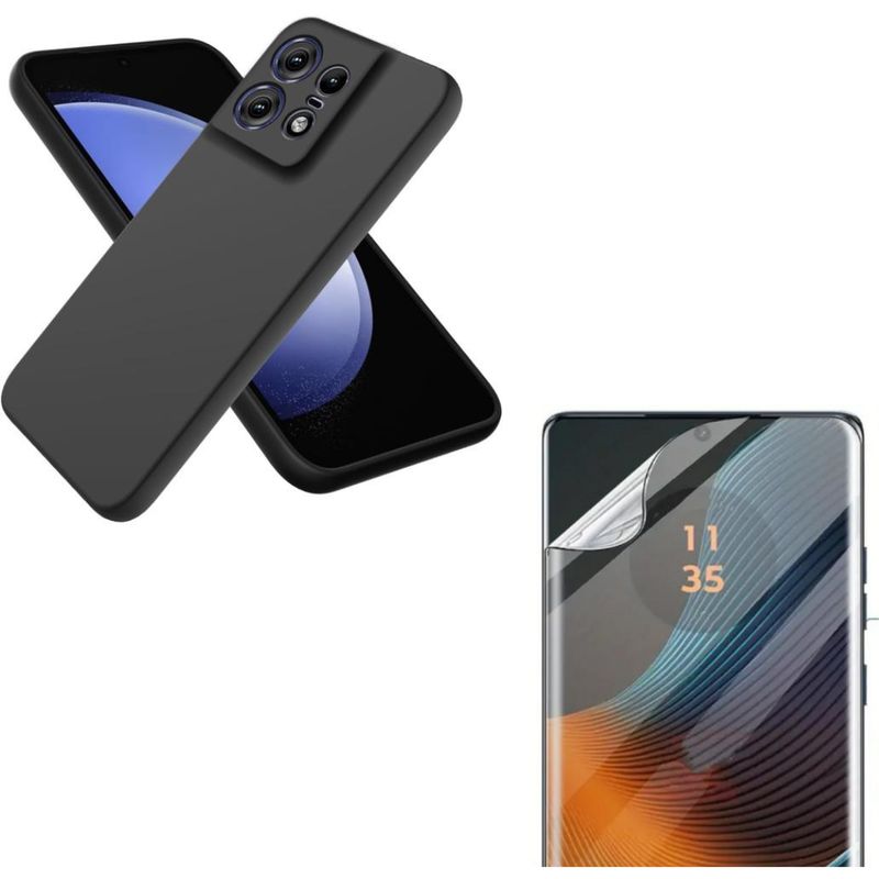 GENERICO - Carcasa Silicona Color Para Motorola Edge 50 Pro + Hidrogel