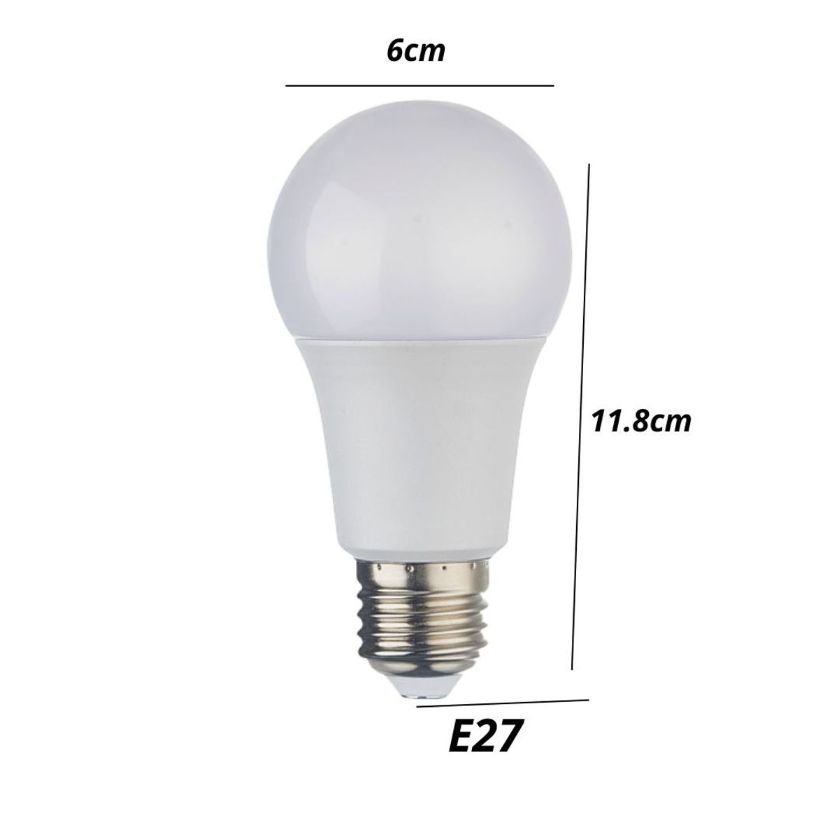 WANT - Pack X 10 Ampolleta Led E27 12W Luz Cálida