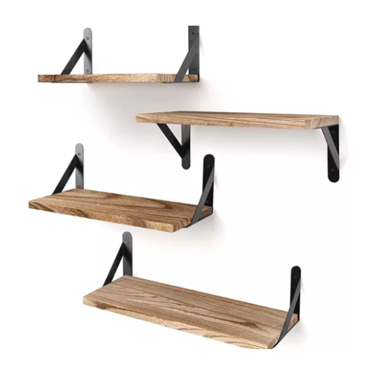 GENERICO - Repisas Flotantes De Madera Multipropósito Kit 4pcs