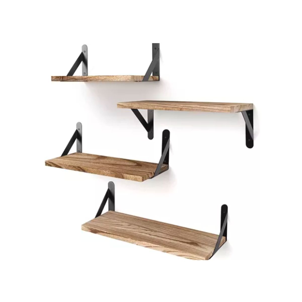 GENERICO - Repisas Flotantes De Madera Multipropósito Kit 4pcs