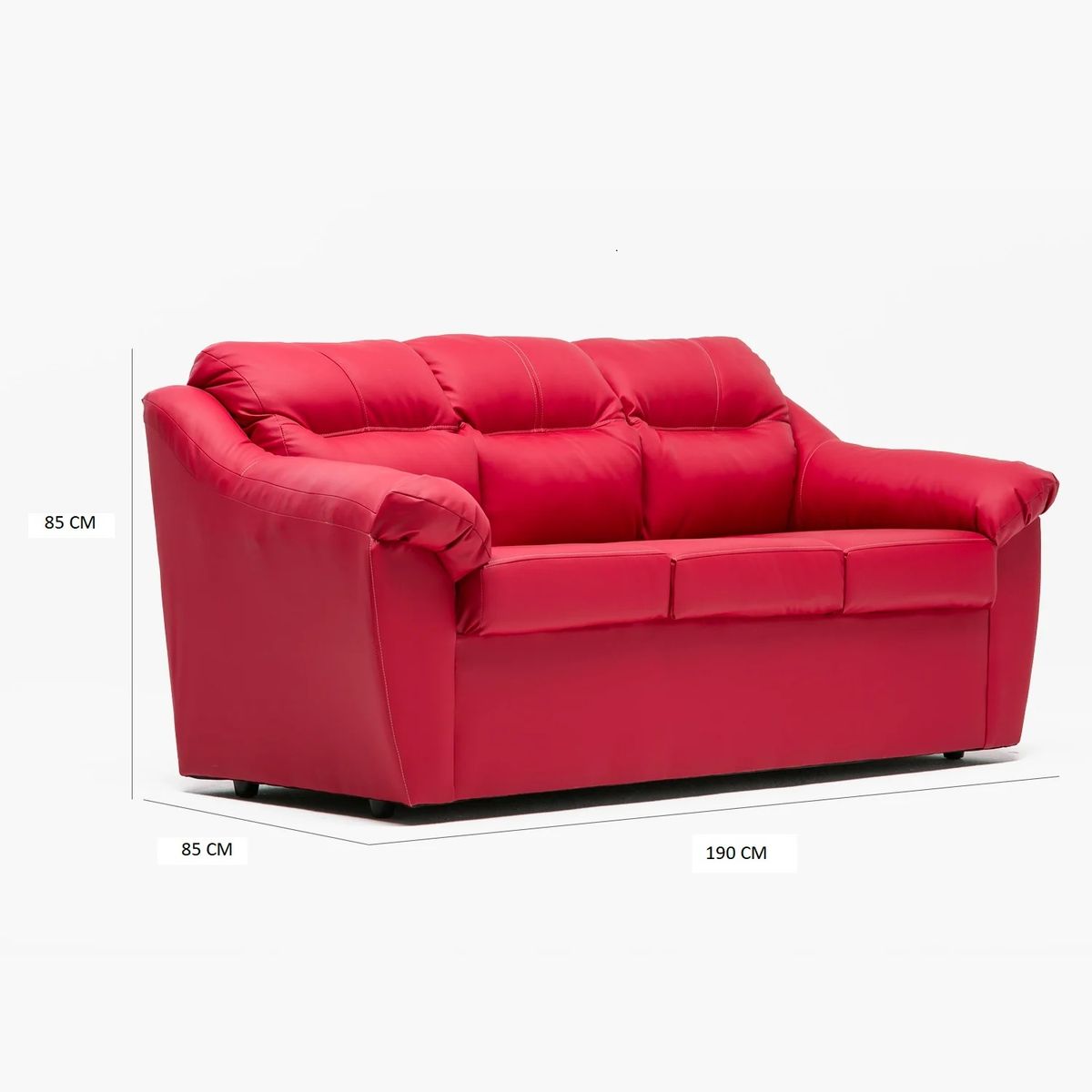 CABSUR - SOFA ASTURIAS 3CPOS ROJO