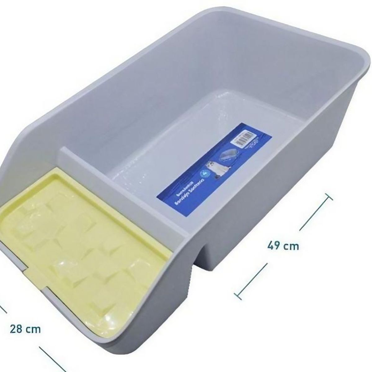 GENERICO - Baño Arenero Para Gatos Cuadrado Con Pala 49x28