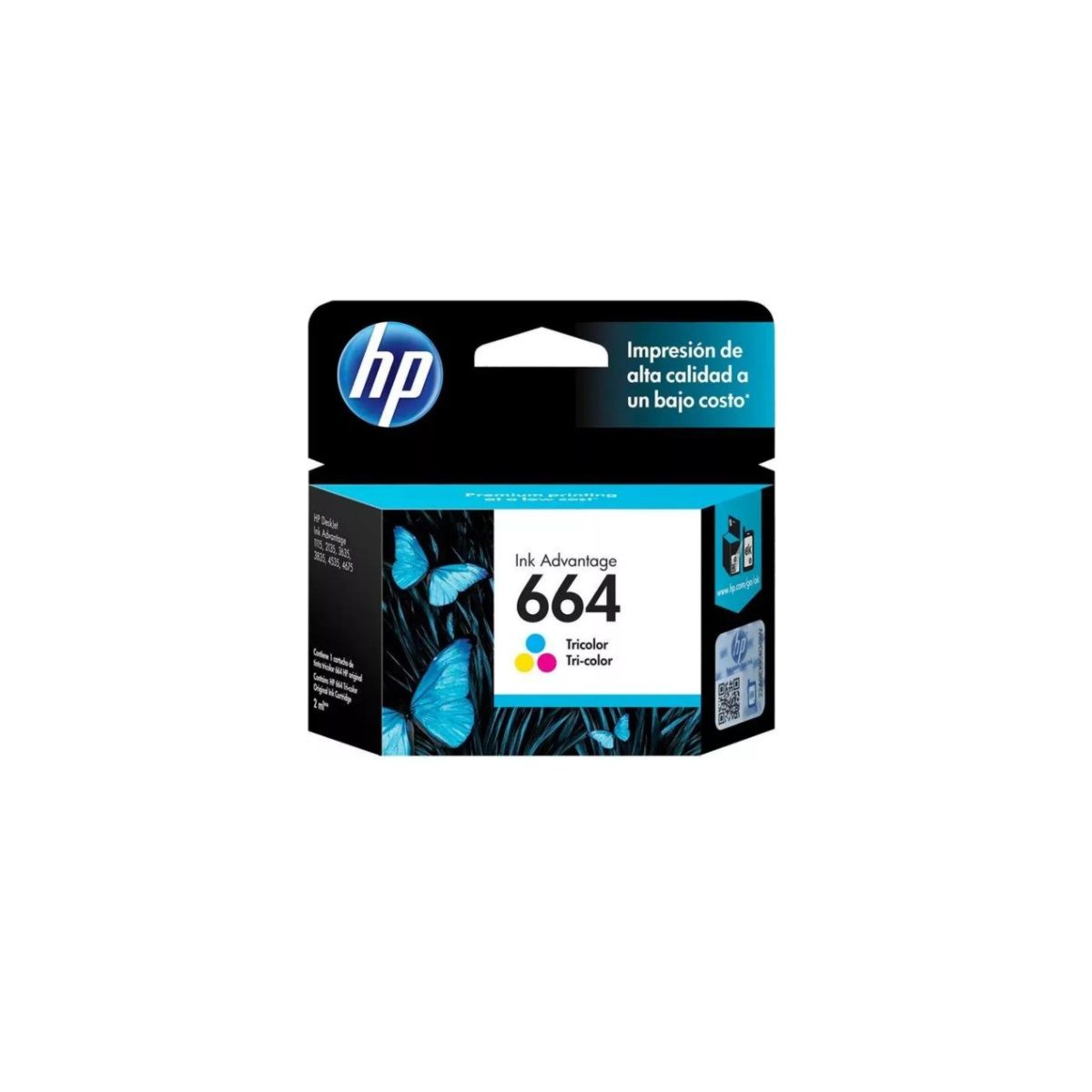 HP - Cartucho de Tinta hp 664 Tricolor Original