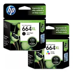 HP - Pack Tintas 664XL Original Negro / Tricolor 1115/2135