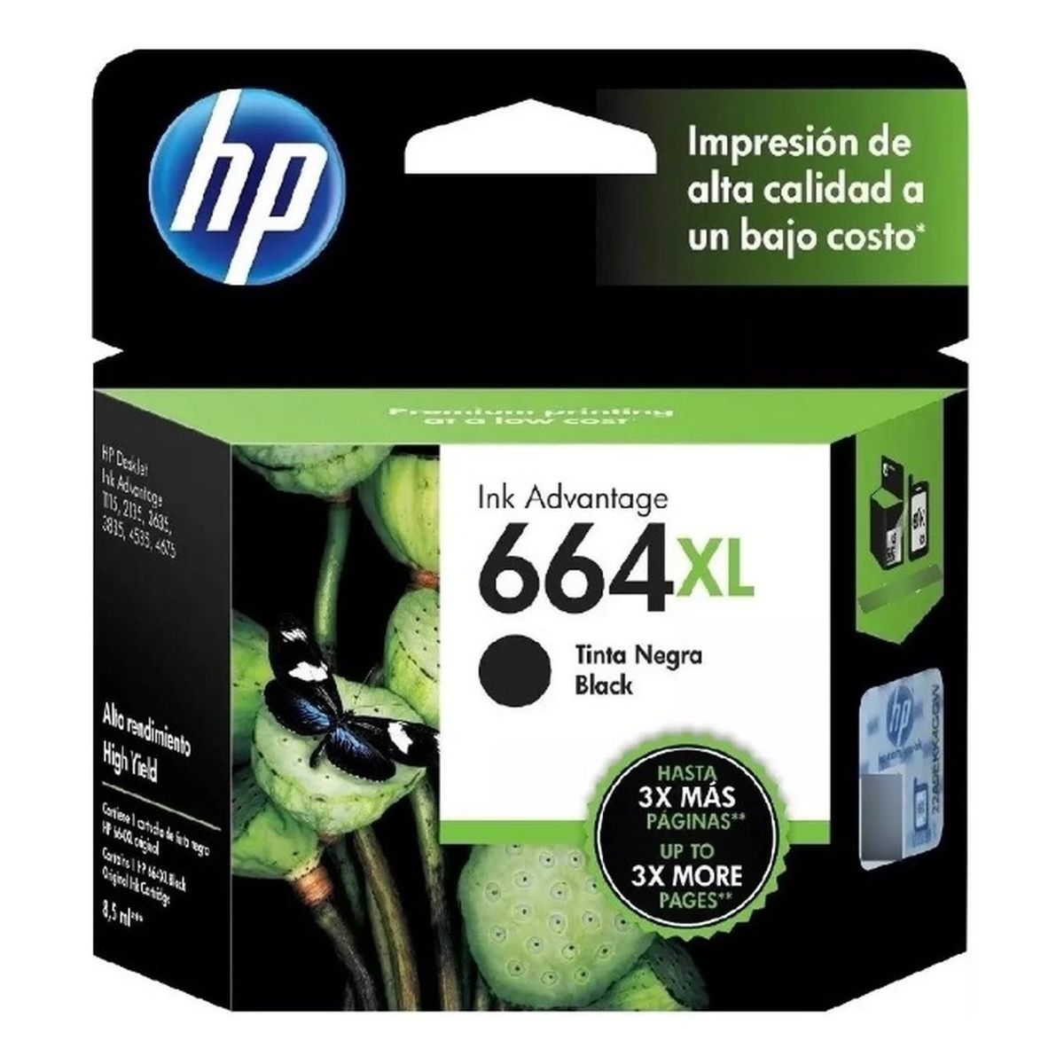 HP - Cartucho de Tinta hp 664XL Negro Original