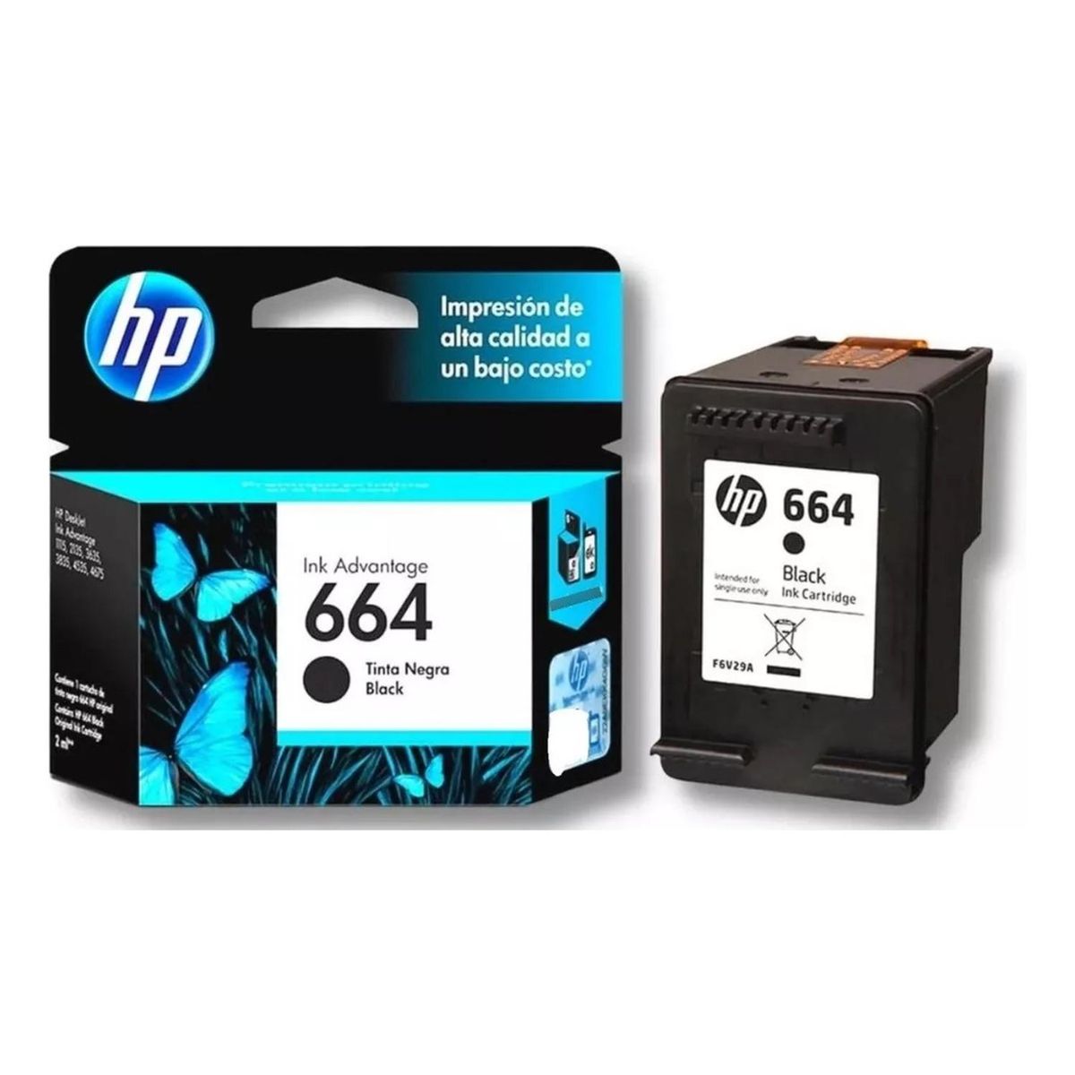 HP - Cartucho de Tinta hp 664 Negro Original