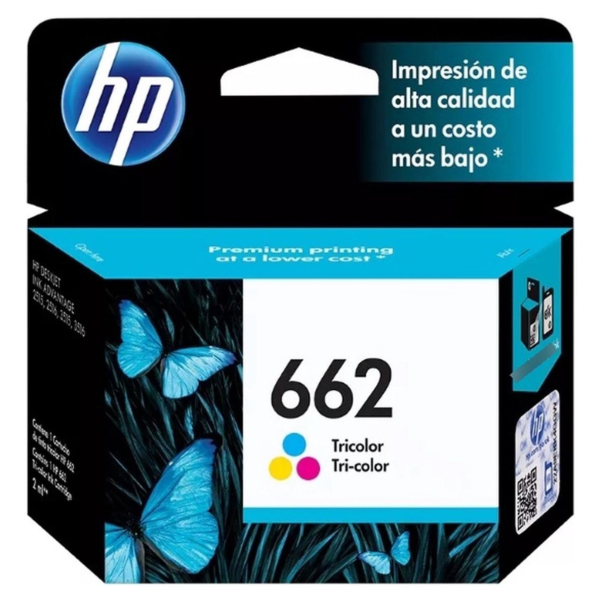 HP - Cartucho de Tinta hp 662 Tricolor Original