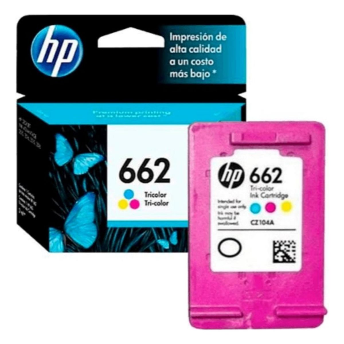 HP - Cartucho de Tinta hp 662 Tricolor Original