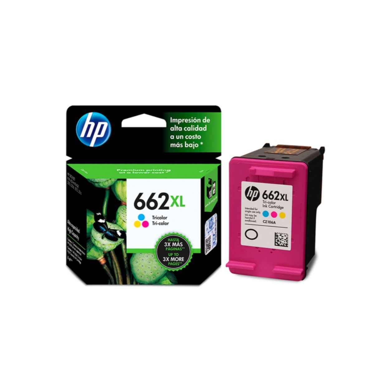 HP - Cartucho de Tinta hp 662XL Tricolor Original