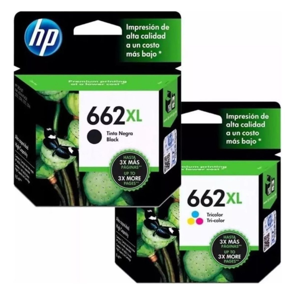 HP - Cartuchos de Tinta hp 662XL Original Negro/Tricolor Pack
