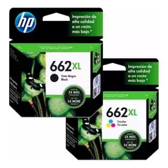 HP - Cartuchos de Tinta 662XL Original Negro/Tricolor Pack