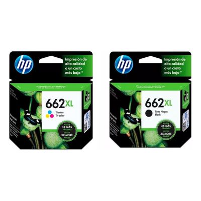 Imagen 2 del producto Cartuchos de Tinta 662XL Original Negro/Tricolor Pack