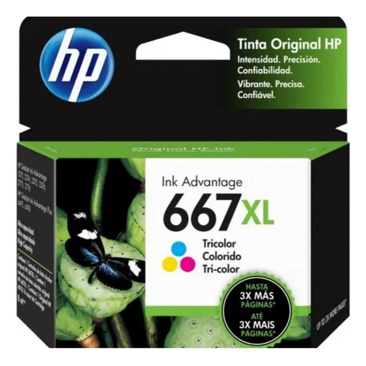 HP - Cartucho de Tinta hp 667XL Tricolor Original
