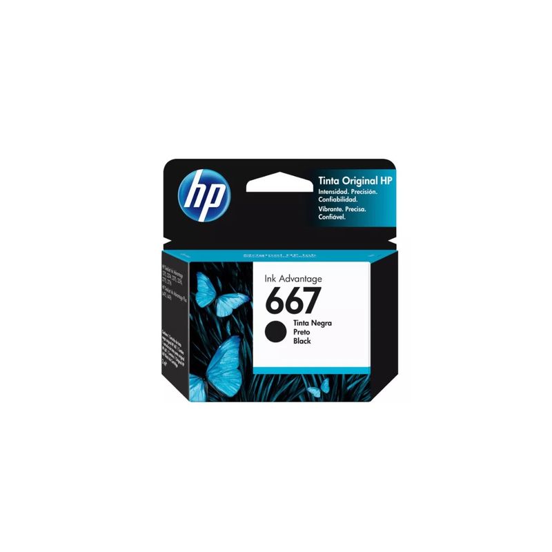 HP - Cartucho hp 667 Negro Original 1275/2374/2375/2376/2775