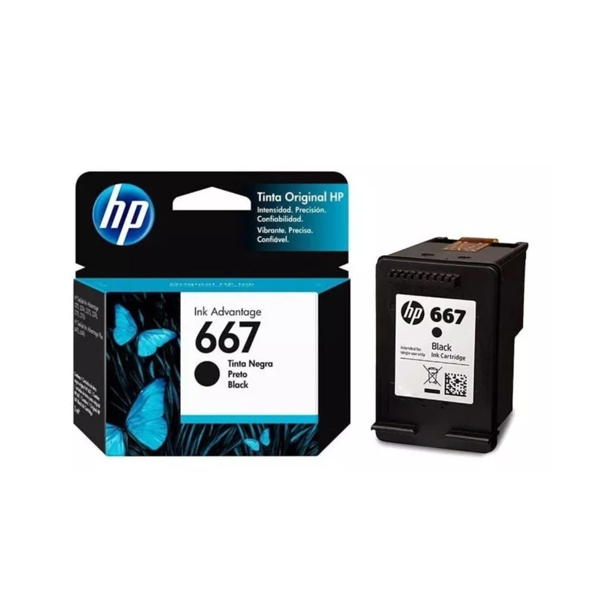 HP - Cartucho de Tinta hp 667 Negro Original
