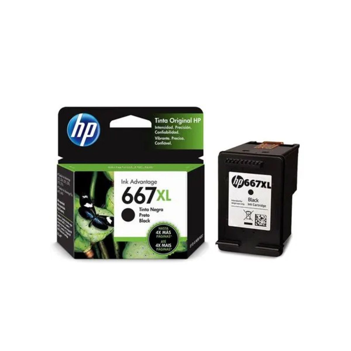 HP - Cartucho de Tinta hp 667XL Negro Original