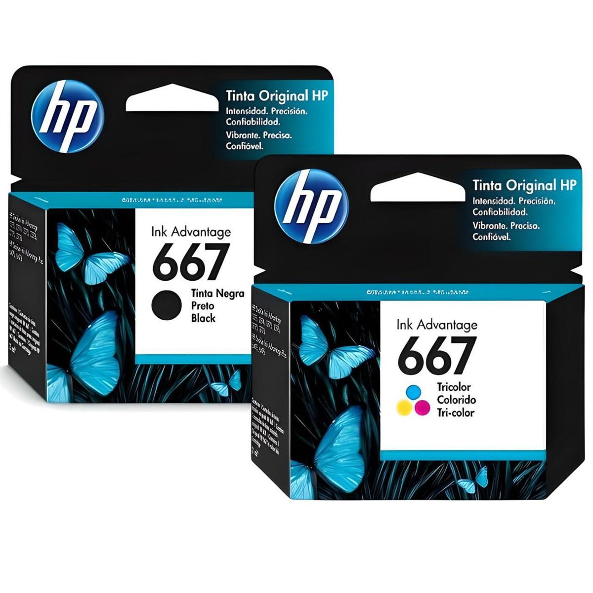 HP - Cartuchos de Tinta hp 667 Original Negro/Tricolor Pack