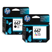 Cartuchos de Tinta 667 Original Negro/Tricolor Pack