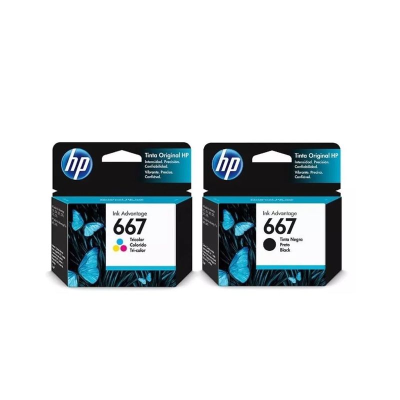HP - Pack Cartuchos hp 667 Original Negro / Tricolor