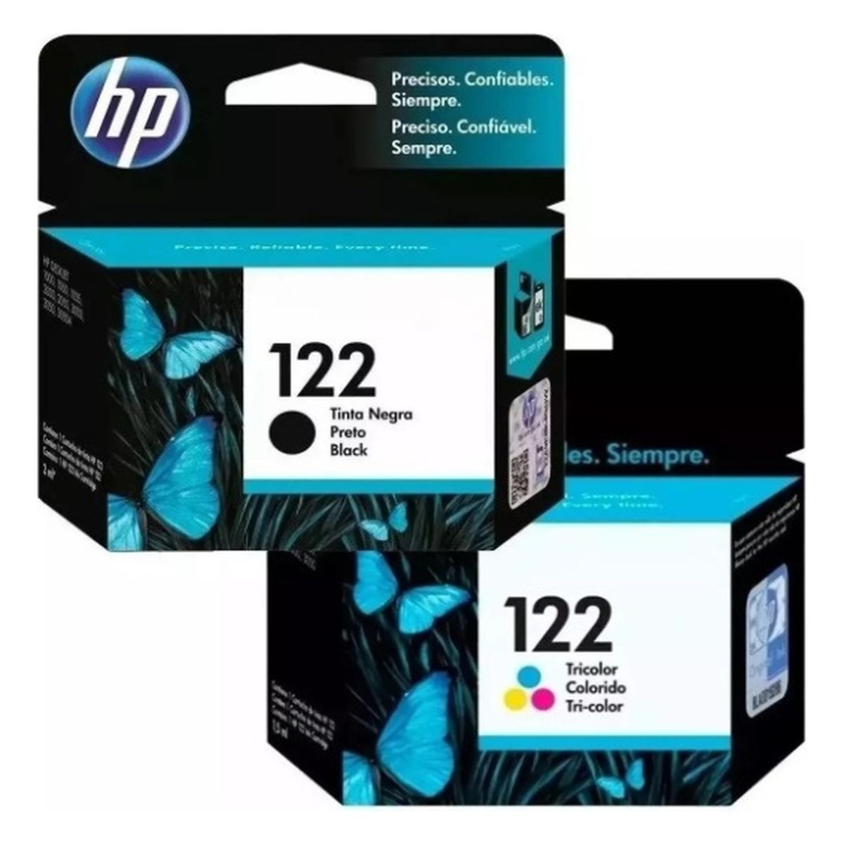 HP - Cartuchos de Tinta hp 122 Original Negro/Tricolor Pack