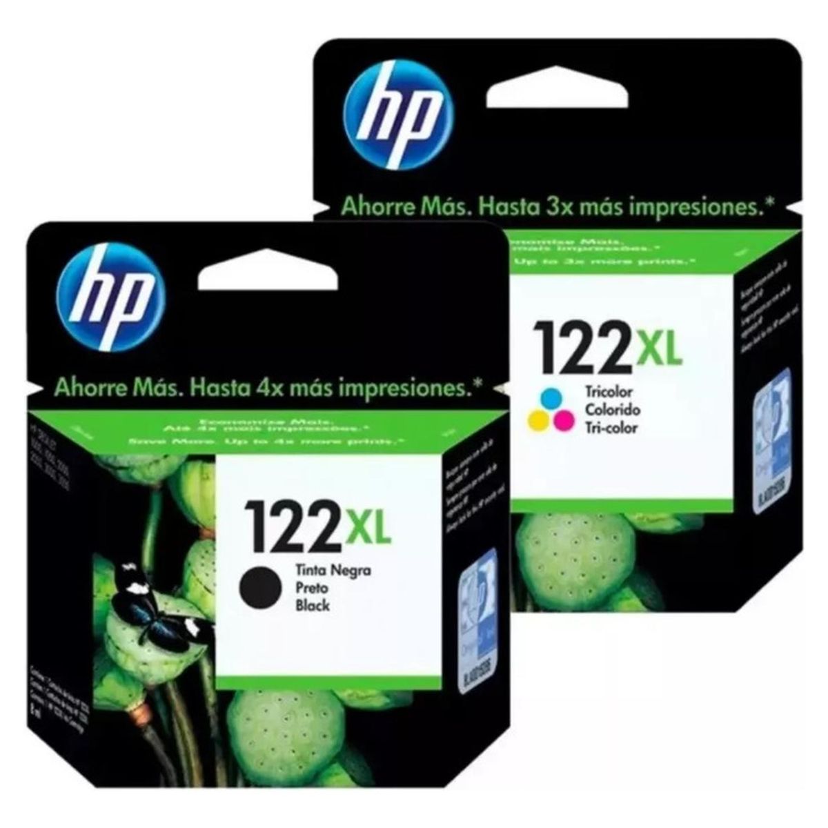 HP - Cartuchos de Tinta hp 122XL Original Negro/Tricolor Pack