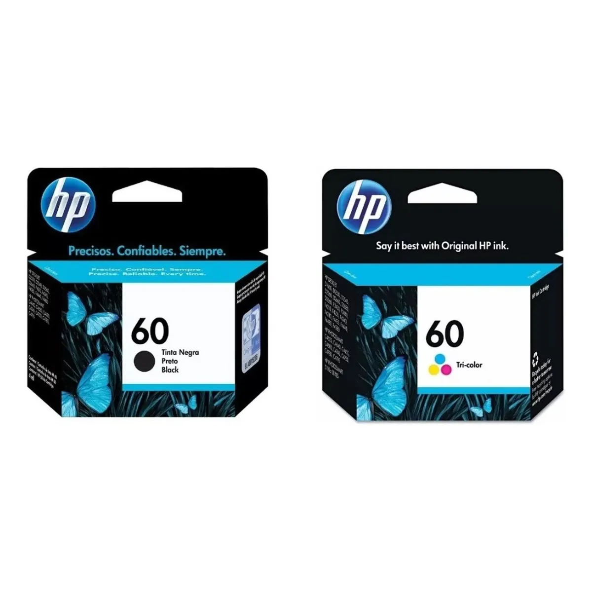 HP - Cartuchos de Tinta hp 60 Original Negro/Tricolor Pack