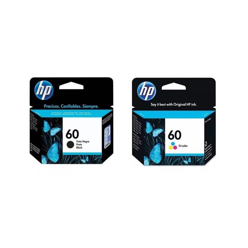 HP - Pack Cartuchos hp 60 Original Negro / Tricolor