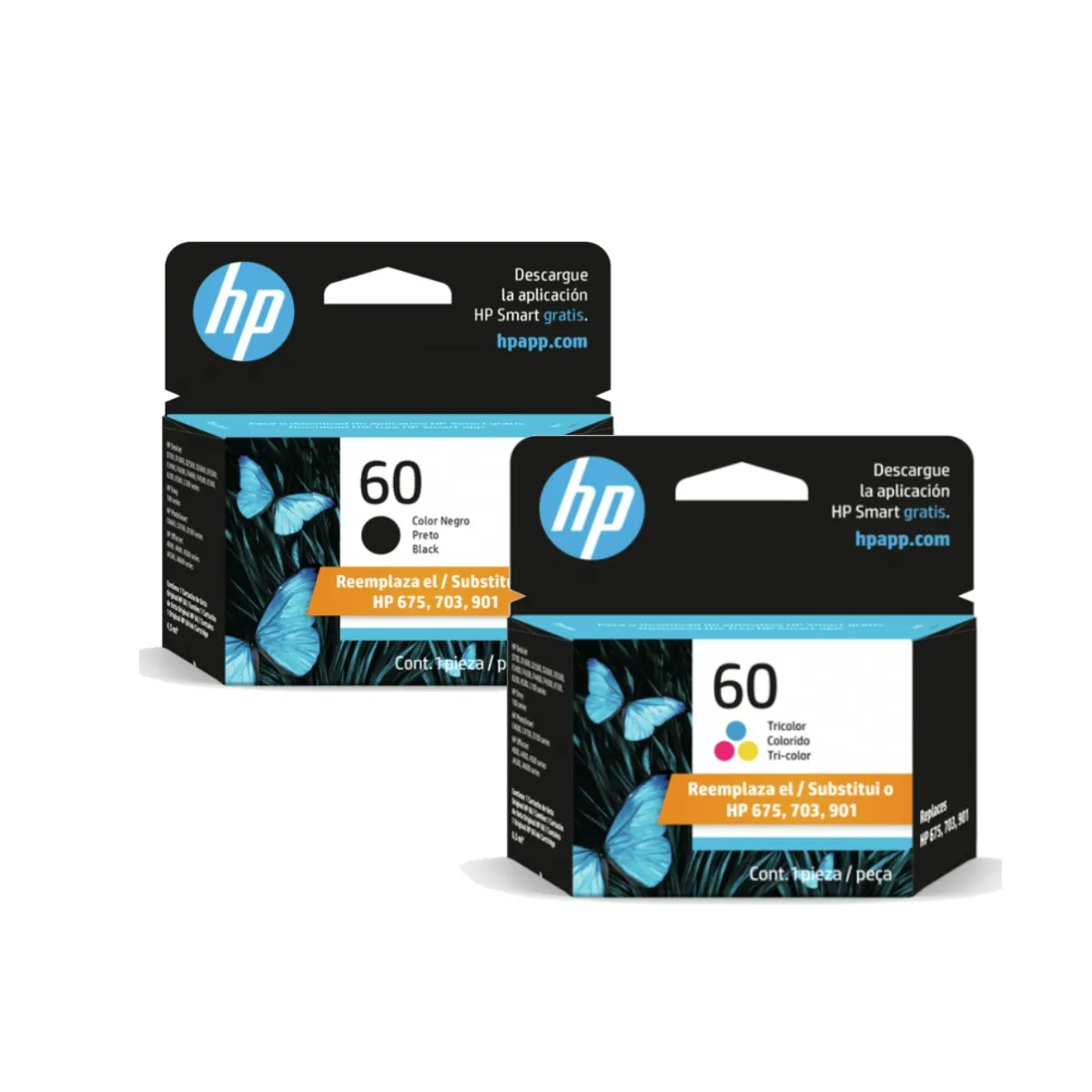 HP - Cartuchos de Tinta hp 60 Original Negro/Tricolor Pack