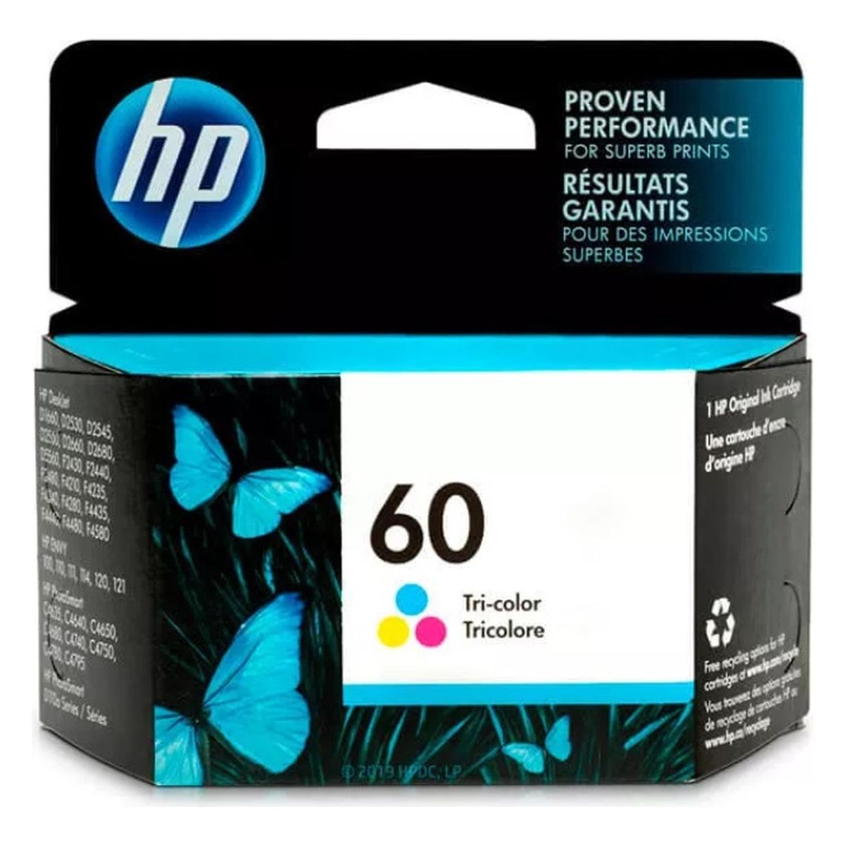 HP - Cartucho de Tinta hp 60 Tricolor Original
