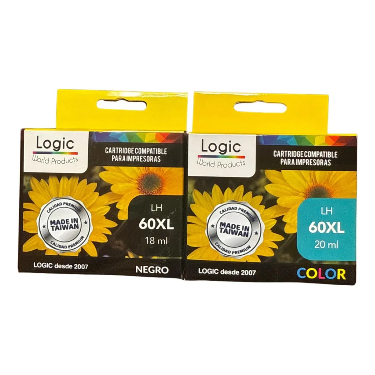 GENERICO - Pack Tintas Compatible para 60XL Negro/Tricolor