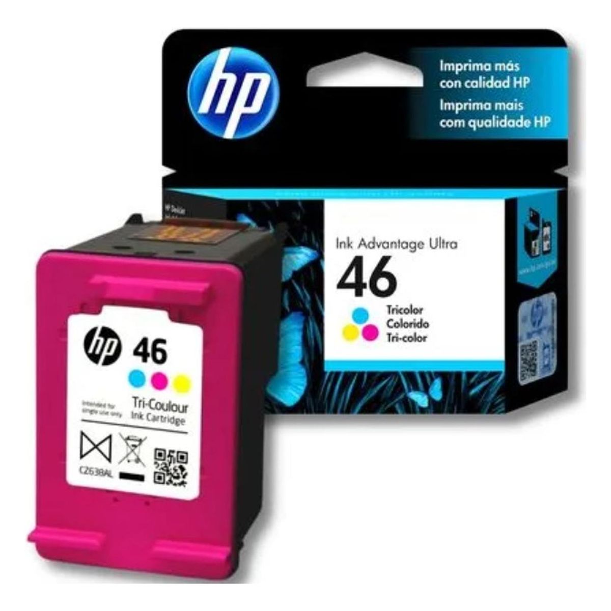 HP - Cartucho de Tinta hp 46 Tricolor Original