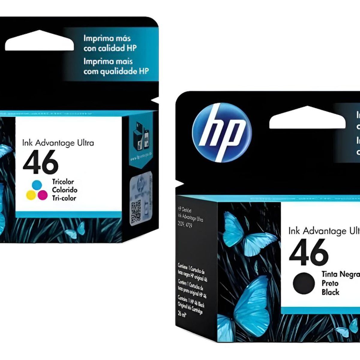 HP - Cartuchos de Tinta hp 46 Original Negro/Tricolor Pack