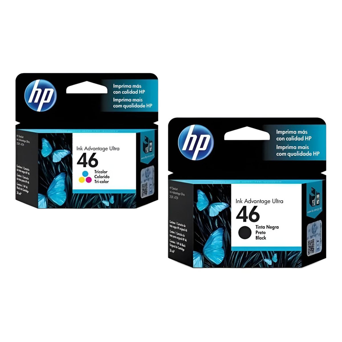 HP - Cartuchos de Tinta hp 46 Original Negro/Tricolor Pack