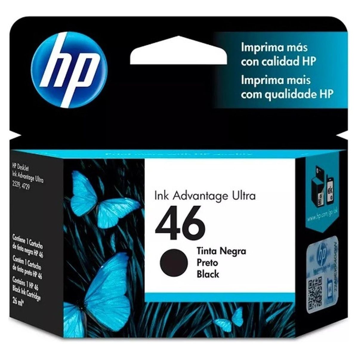 HP - Cartucho de Tinta hp 46 Negro Original