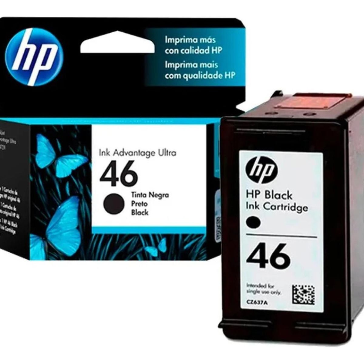 HP - Cartucho de Tinta hp 46 Negro Original