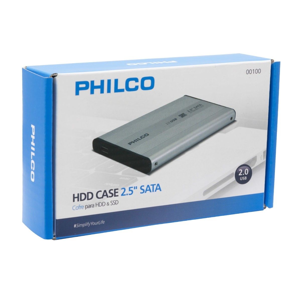 PHILCO - Case Cofre Disco Duro Philco 2.5 Hdd Usb 2.0
