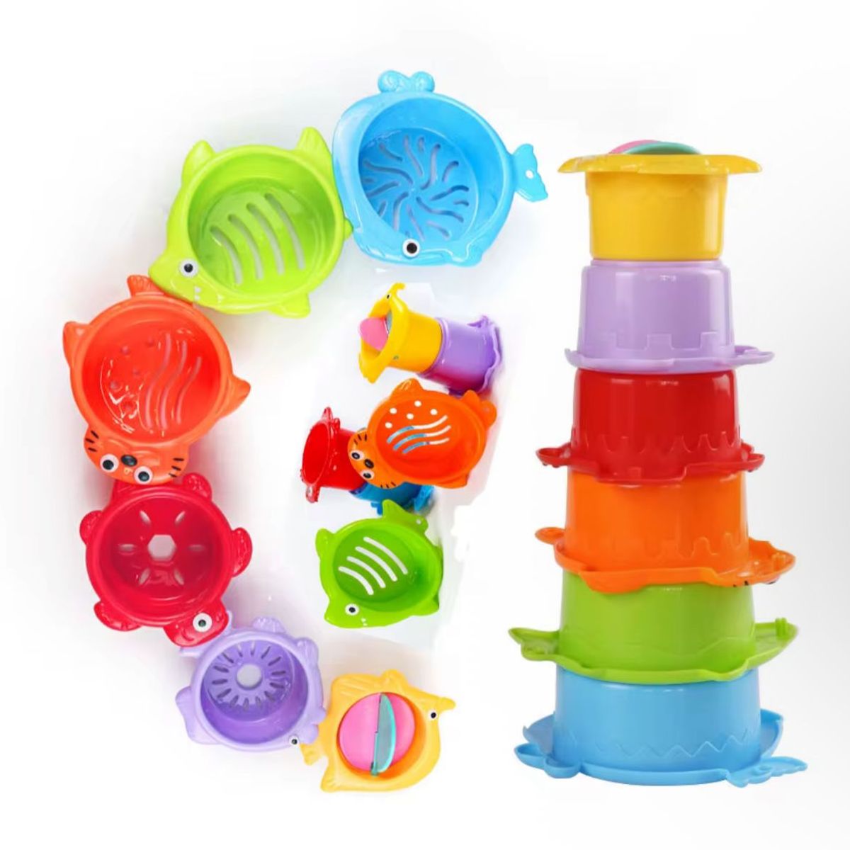 GENERICO - Vasos Apilables Juego Para Bebés Y Niños