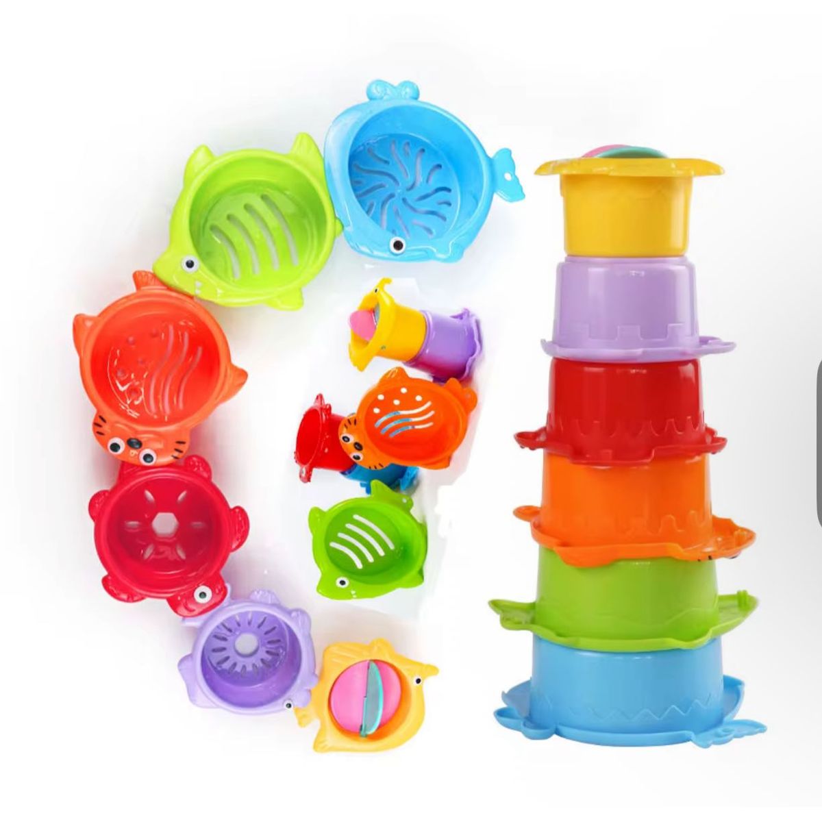 GENERICO - Vasos Apilables Juego Para Bebés Y Niños