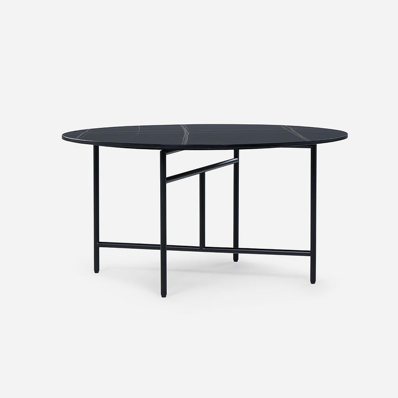 ROSEN - Mesa de Centro Rosen Delfi Circular 80 x 40 cm Negro