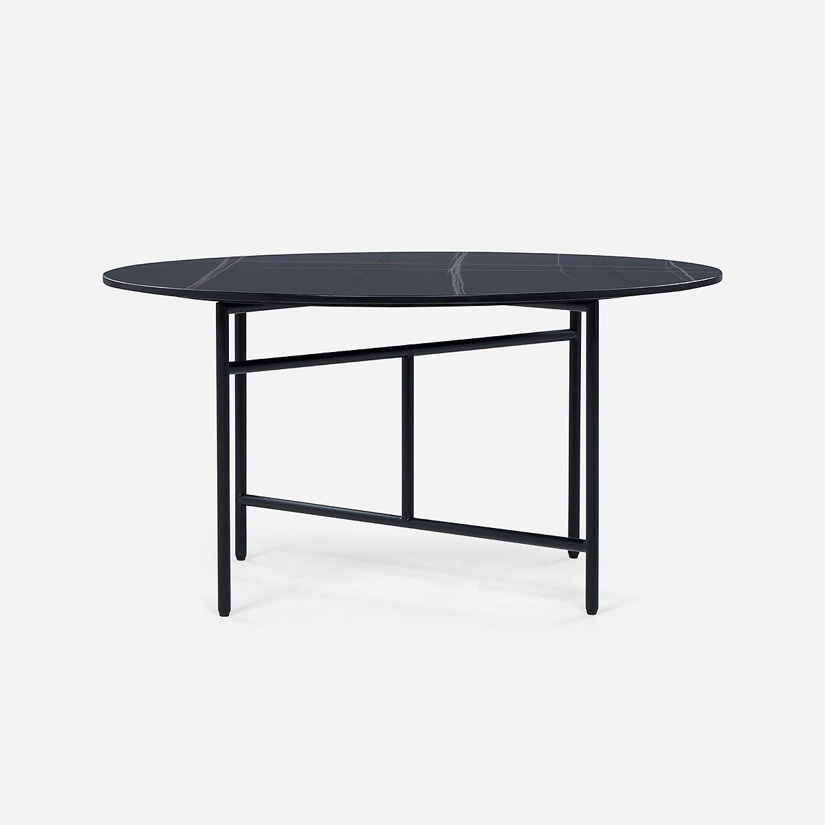 ROSEN - Mesa de Centro Rosen Delfi Circular 80 x 40 cm Negro