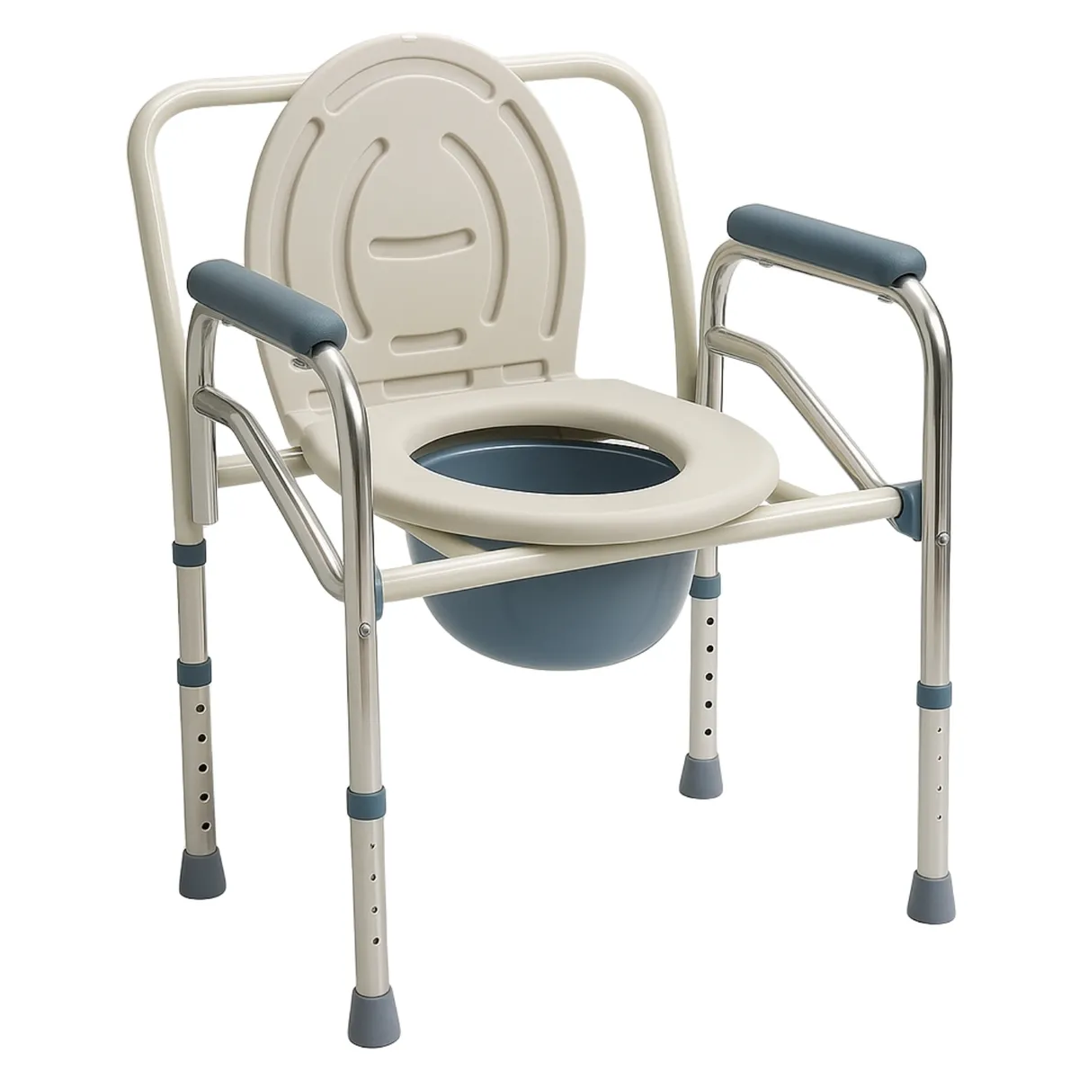 GENERICO - Silla Inodoro Baño Portátil Agarradera Adulto Mayor Ajustable