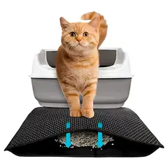 GENERICO - Alfombra Para Atrapar Arena De Gatos Tapete Arenero Mascotas