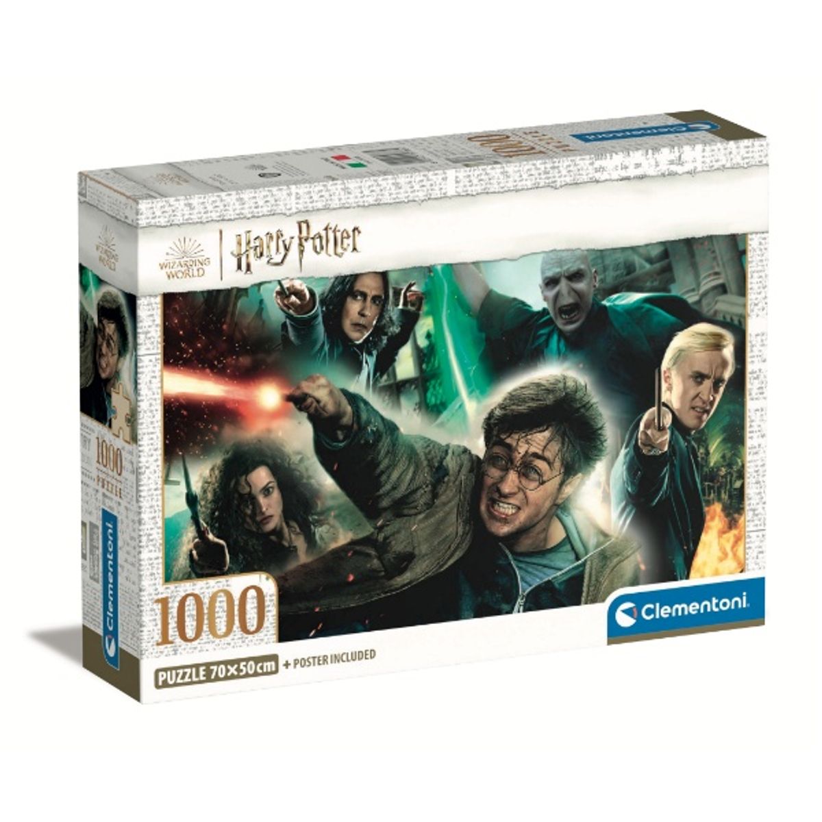 CLEMENTONI - Puzzle 1000 piezas Harry Potter Compact