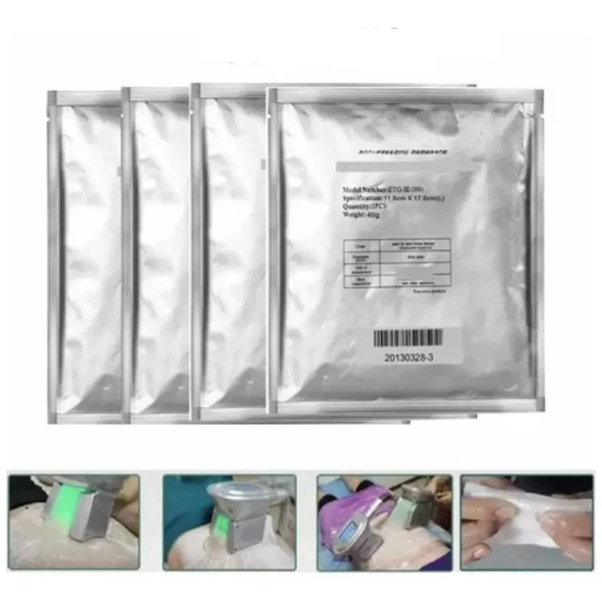 MUNDO MAGIA - Membrana Anticongelante Criolipolisis Crioterapia Pack X10