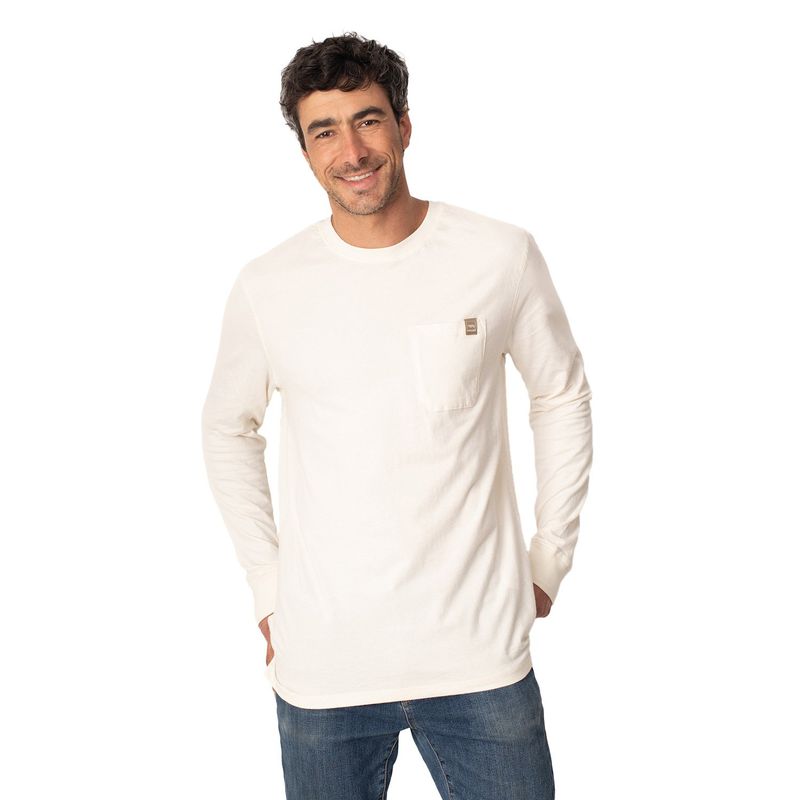 LENGA - Polera Hombre Manga Larga Coyán Algodón Orgánico Uv+ Lenga®.
